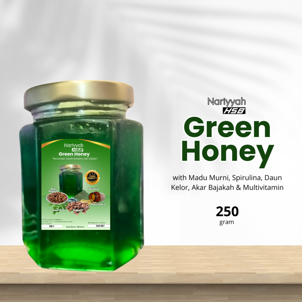 

Nariyyah HSB - Nariyyah Green Honey Madu Hijau untuk Mengobati Asam Lambung & Penyakit Lambung