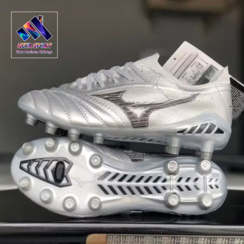 SEPATU BOLA MIZUNO MORELLIA BETA 3 SILVER BLACK | SEPATU BOLA MIZUNO | SEPATU MIZUNO | SEPATU BOLA