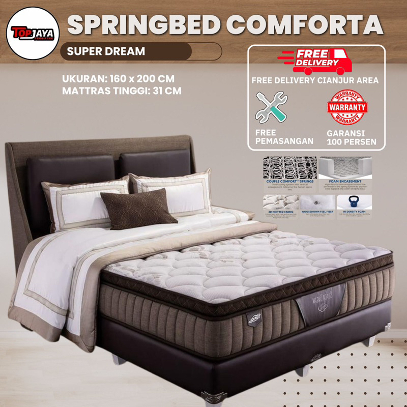 KASUR SPRINGBED COMFORTA - MATRAS SPRINGBED SUPER DREAM - COMFORTA