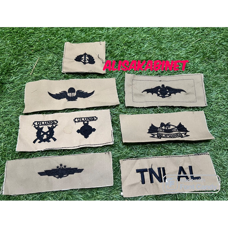 Brivet Bordir Badge PDL KKO Satuan TNI AL Marinir KERAS