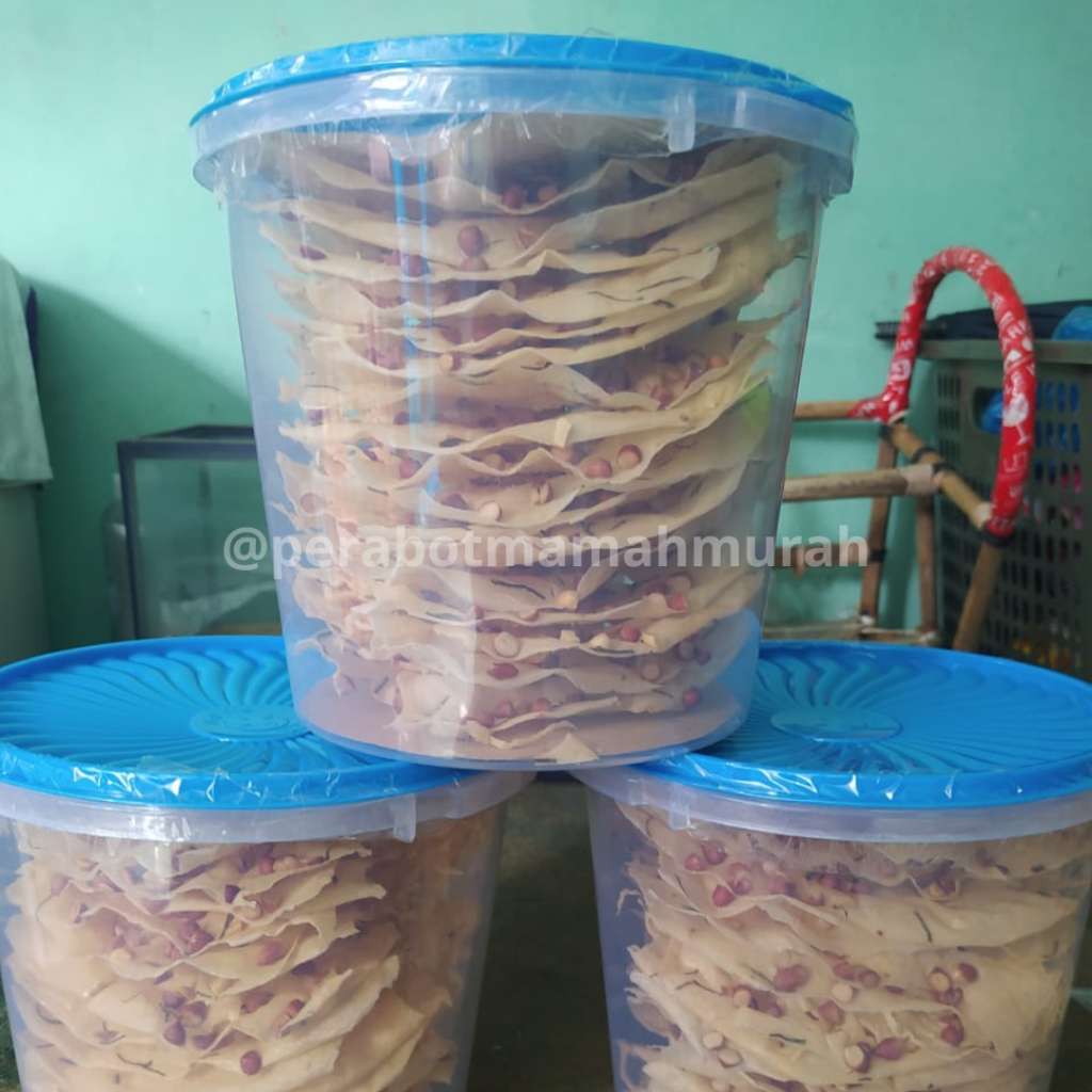 

[INSTAN] Peyek Kacang Toples 10 Liter Renyah MURAH | Rempeyek Kacang Teri Udang Rebon E'NAY Kriuk