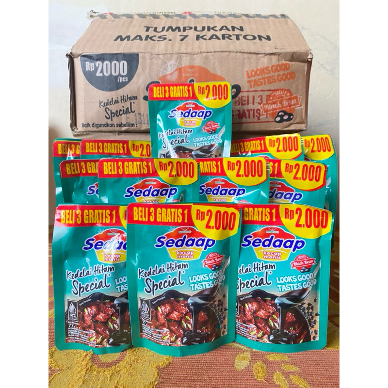 

‼️TERMURAH‼️ KECAP SEDAAP SPECIAL KEMASAN 2000 (BELI 3 GRATIS 1)