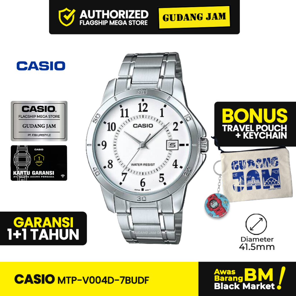 Jam Tangan Casio MTP-V004D-7BUDF MTP-V004D-7B MTP-V004D MTP-V004 MTPV004D MTP V004D