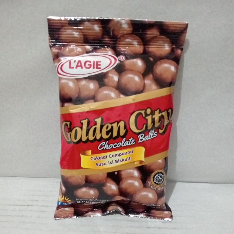 

L'agie Golden City Chocolate Balls 75g