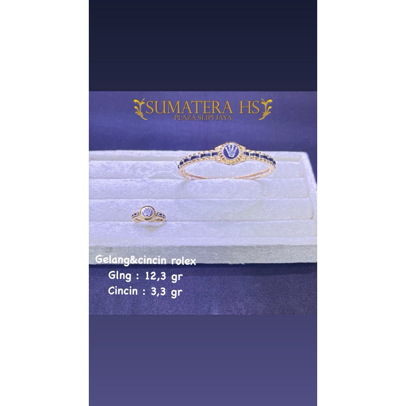 Gelang & Cincin italy Rolex 750% 17k/18k/22k