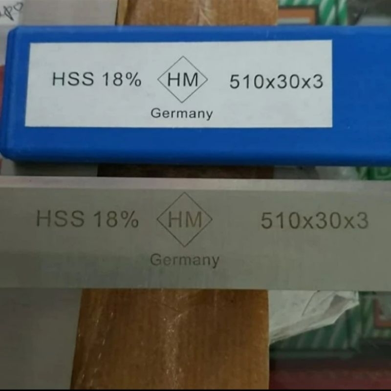 Mata Pisau Planer Baja full HSS 18% HM 310/30/3 Pisau Serut Kayu Jointer Tajam - 31cm