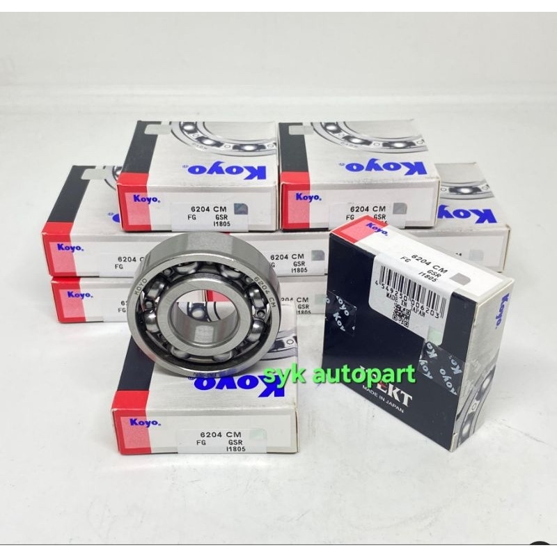 BEARING 6204 CM KOYO TANPA TUTUP