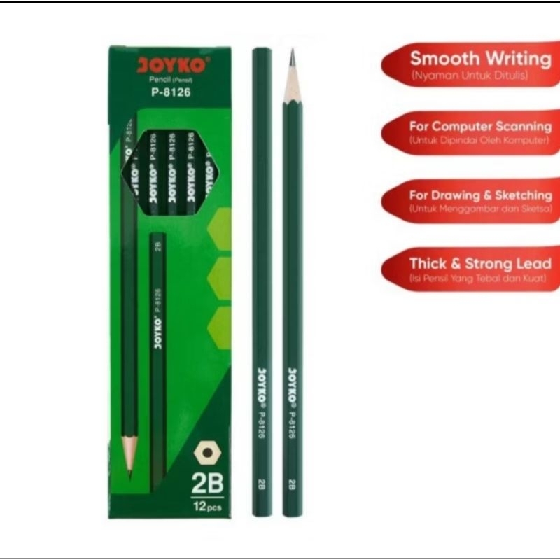 

DAPAT 12 PCS PENSIL JOYKO 2B P8126 | JOYKO PENCIL