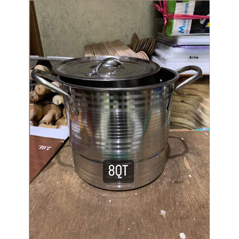 Panci rosh | dandang steamer kukusan stainles steel 8Qt ( 7,5L )