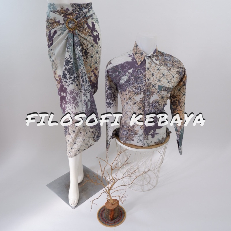 FILOSOFI KEBAYA - ROK LILIT BATIK COUPLE SET BATIK COUPLE ROK BATIK KONDANGAN