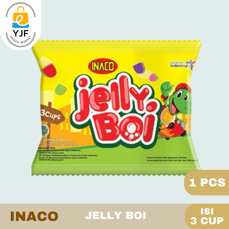 

Inaco Jelly Boi / Jelly Cup Inaco Rasa Buah / Puding Jeli Agar Buah - 1 Bungkus isi 3 Cup