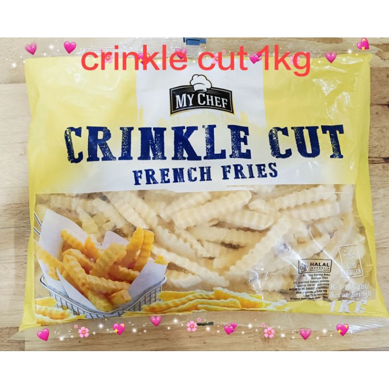 

Crinkle Cut French Fries 1kg My chef/ kentang goreng crinkle cut