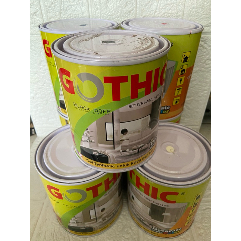 Gothic cat minyak dan kayu 1kg