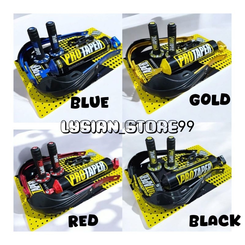 Paket KOMPLIT Handguard Cover Protaper Busa Palang Stang Bulat + Hand Grip Protaper Set KLX CRF Trai