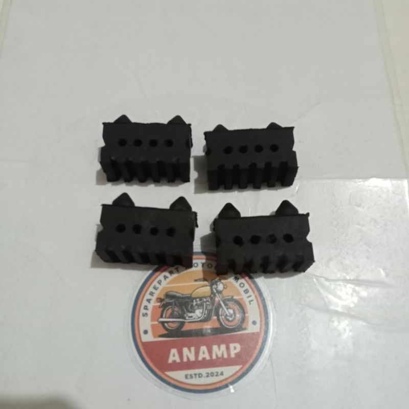 Karet Jok Karet Ganjal dudukan Bantalan Jok Motor Suzuki Thunder 125 250 Original ( 1 SET / 4 PCS)