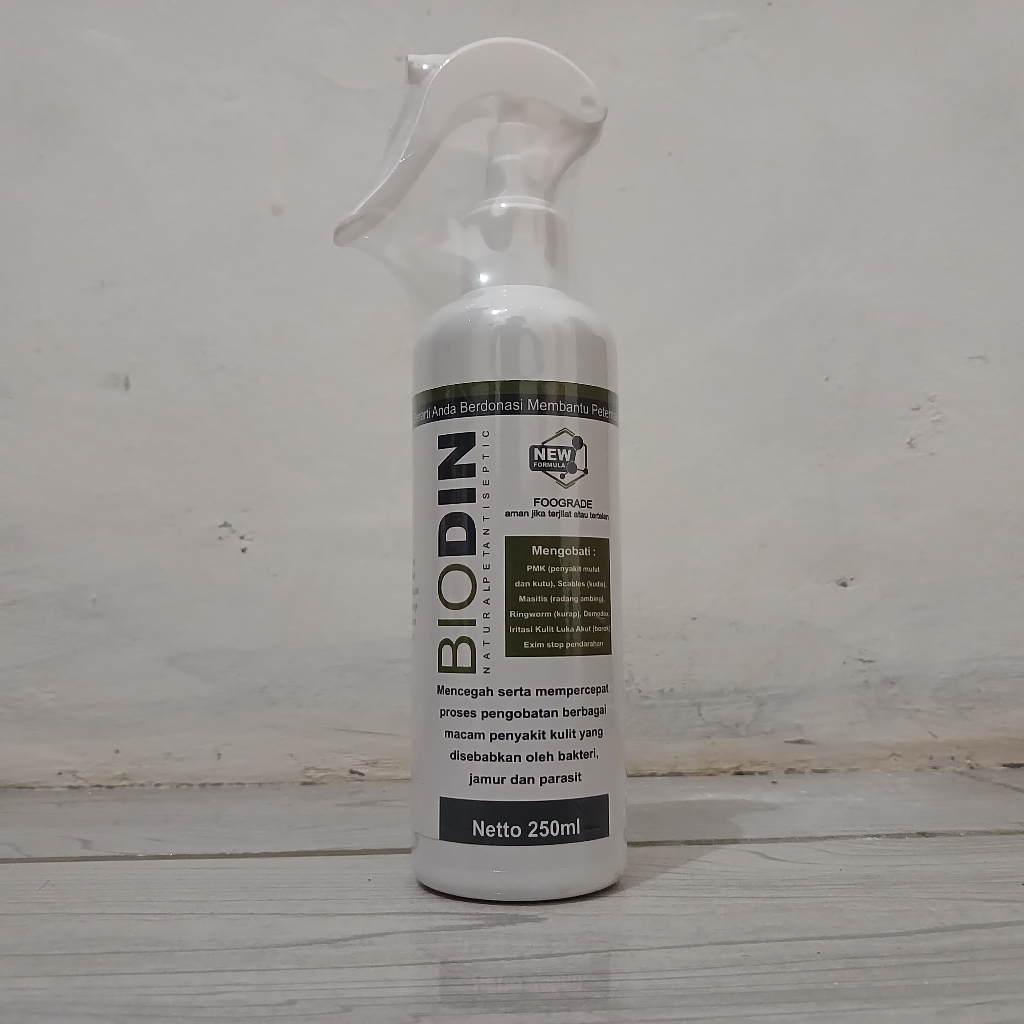 Biodin Spray 250ml - Biodin OBAT PMK Sapi