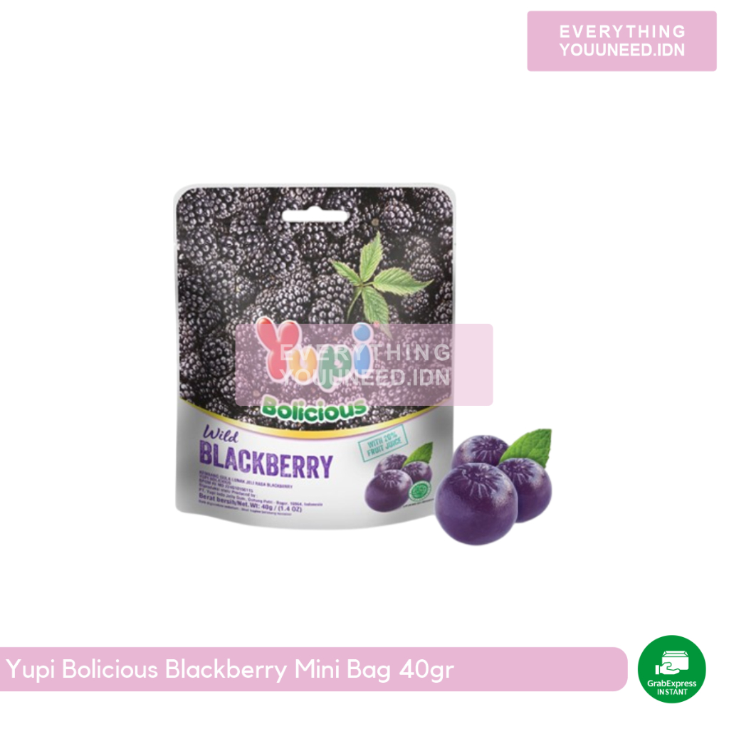 

Yupi Bolicious Blackberry Mini Bag 40gr