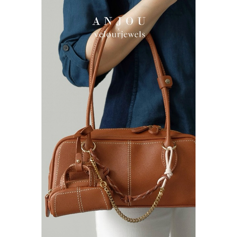 RJ8 ANJOU x Velourjewels Corde Chain Bag Charm AsesTas Wanita