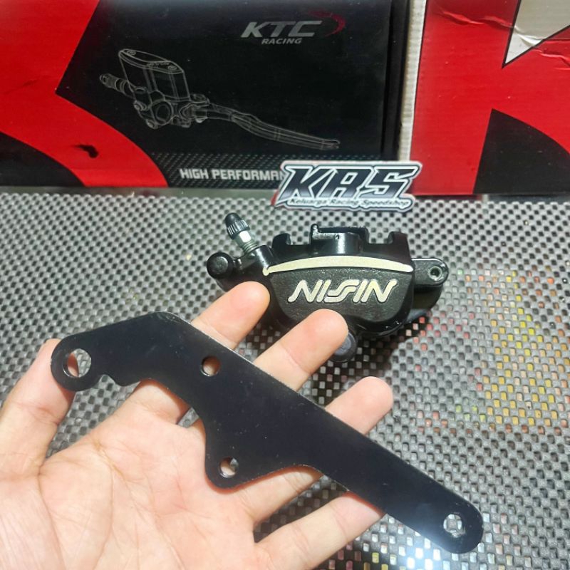 BREKET KALIPER NISSIN SAMURAI 2 PISTON HONDA 260mm BEAT KARBU BEAT FI BEAT ESP VARIO 110 VARIO KARBU