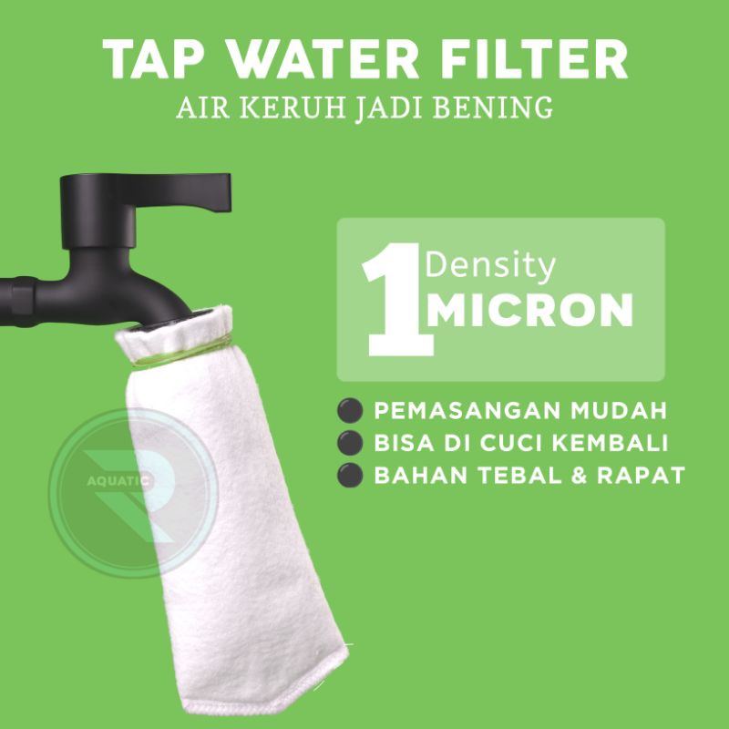 kain filter air keran penjernih air sumur