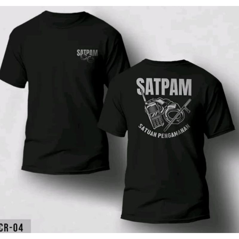 KAOS KEREN SATPAM  SATUAN PENGAMANAN- DESAIN NYAMAN, KEREN TAMPILAN GAMBAR BORGOL