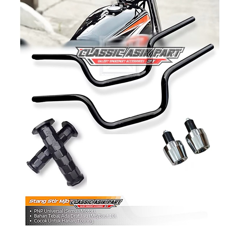 STANG STIR RX KING MODEL MJB HITAM PREMIUM TERBAIK