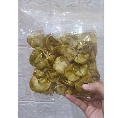 

Kripik Balado Hijau 250gr Asli Padang / Kripik Singkong Balado - Sanjai Balado Padang