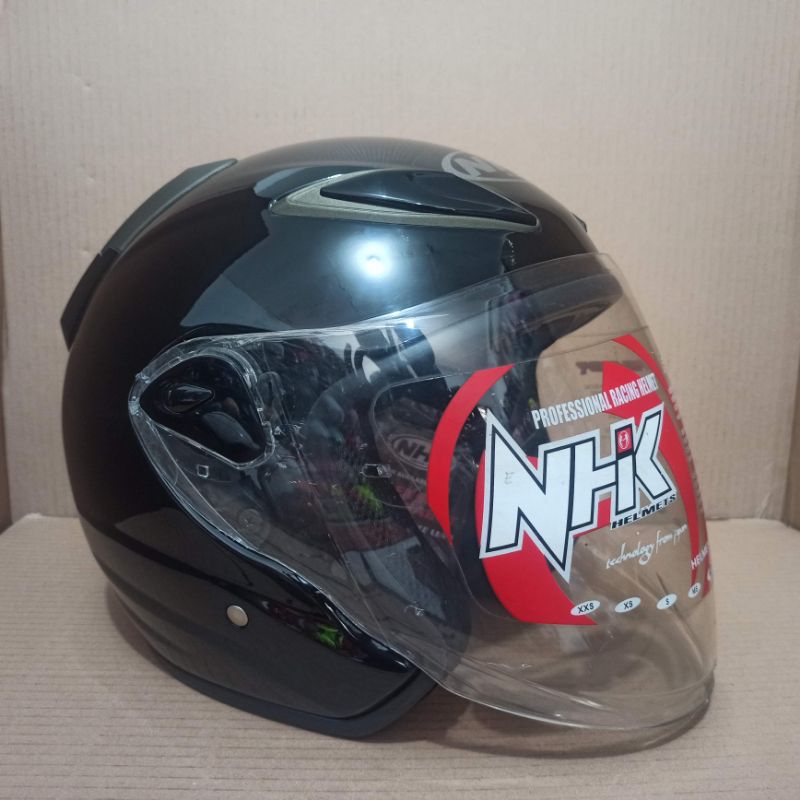 helm NHK R6 S SOLID BLACK GLOSSY