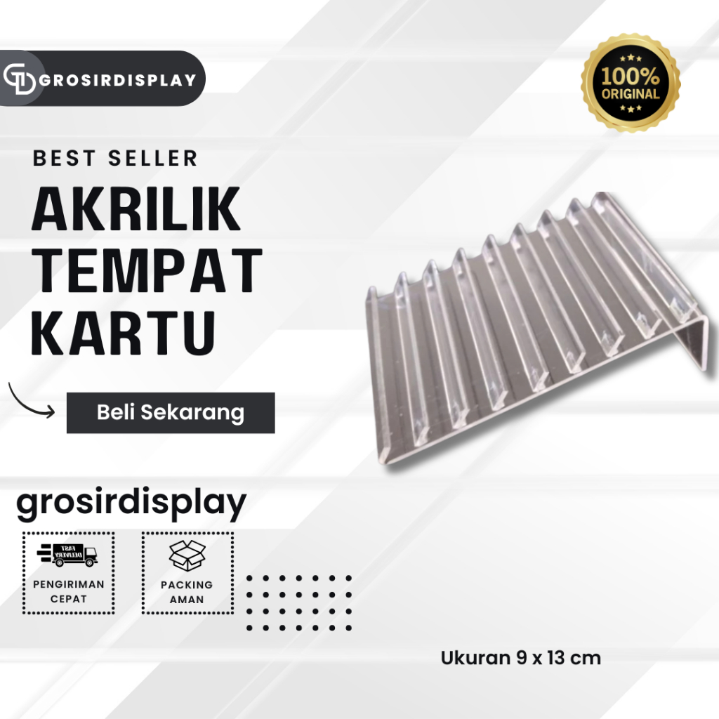 Akrilik Display Kartu Perdana Medium Pajangan Perlengkapan Konter Tempat Aksesoris HP Murah
