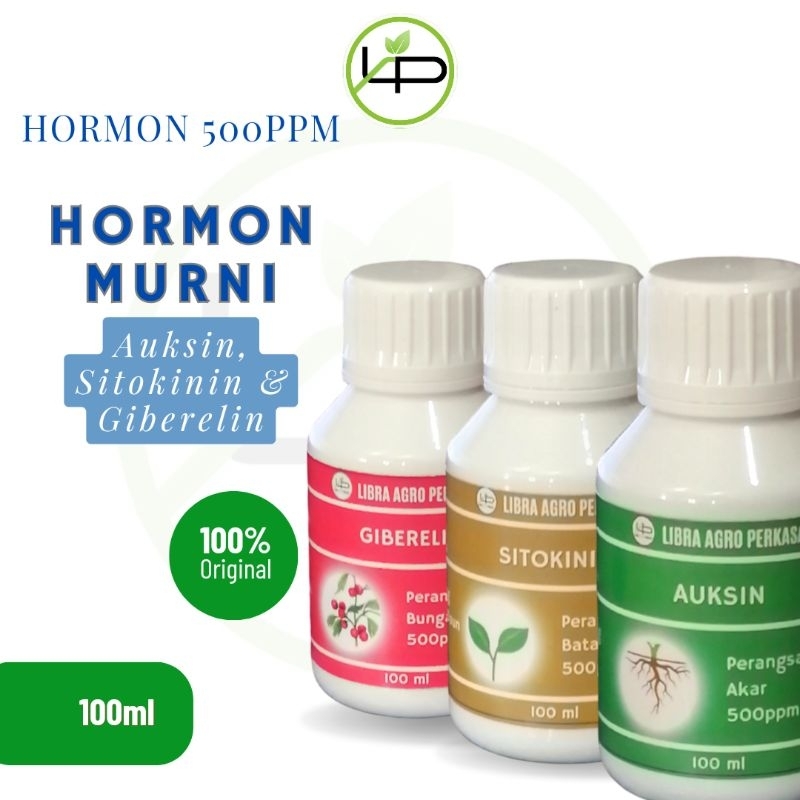 Hormon Murni 500ppm auksin sitokinin dan giberelin Libra 100ml