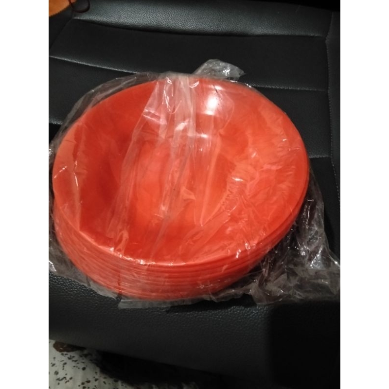 Piring plastik kecil 1 Lusin