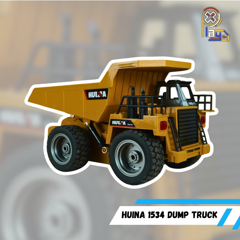 RC Dump Truck Huina 1534 Remote Control Mainan Alat Berat