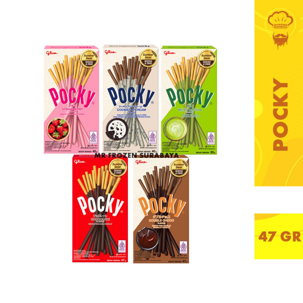 

Glico Pocky Regular - Biskuit Stik Salut Coklat