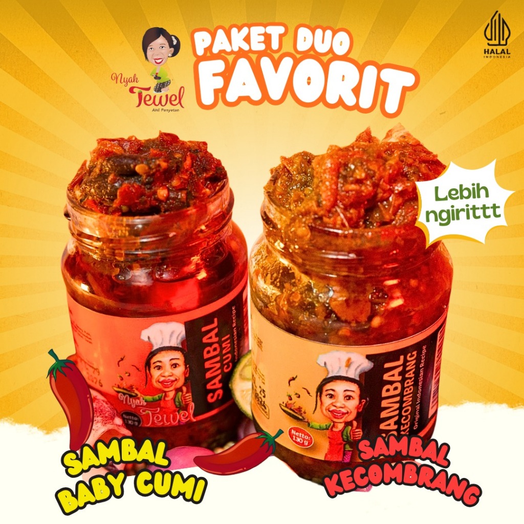 

NYAH TEWEL - Paket Duo Favorit Sambal Khas Nusantara Indonesia