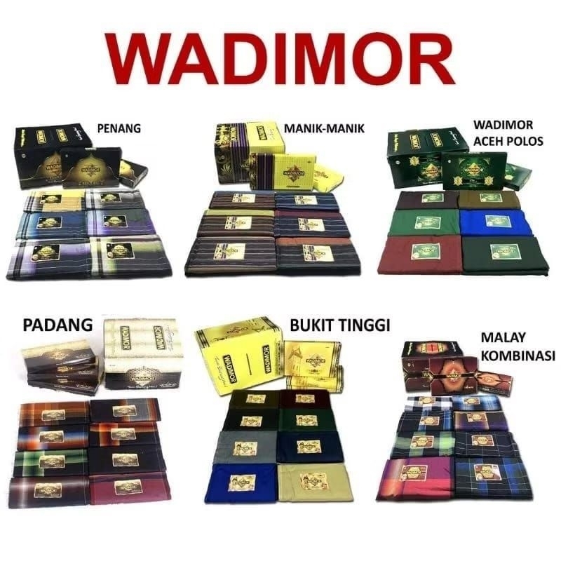 Sarung Wadimor motif/Sarung wadimor dewasa
