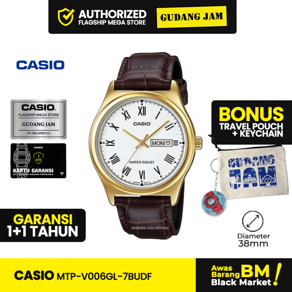 Jam Tangan Casio MTP-V006GL-7BUDF MTP-V006GL MTP-V006 MTPV006GL MTP V006G