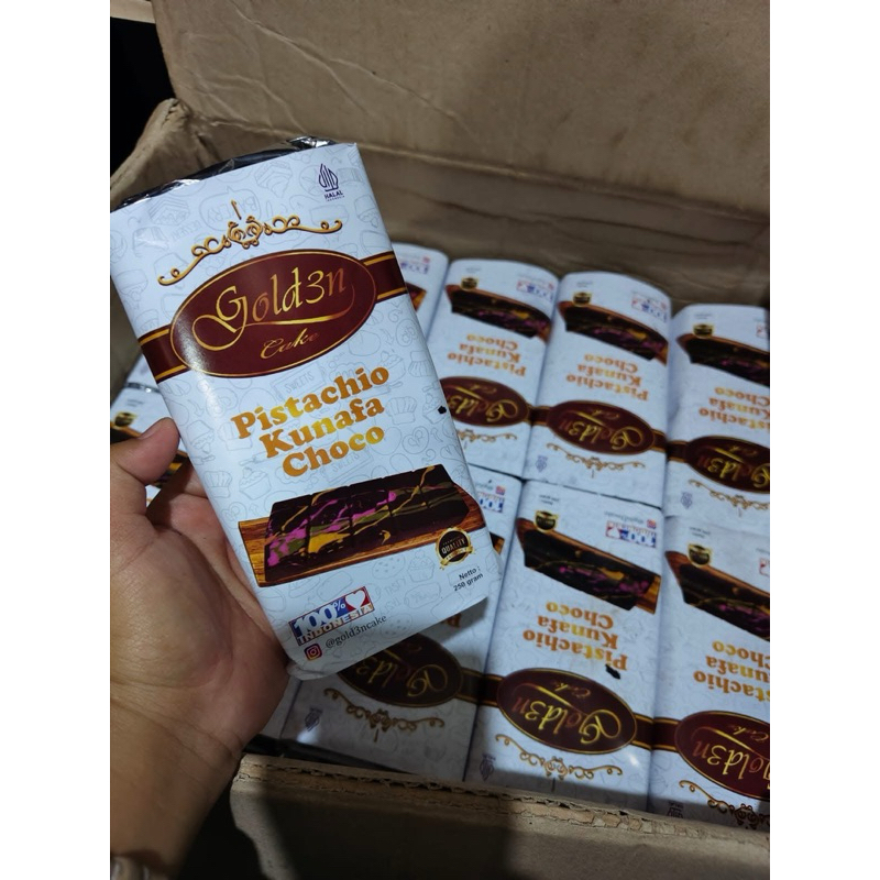 

Coklat golden fistacio kunafe murah