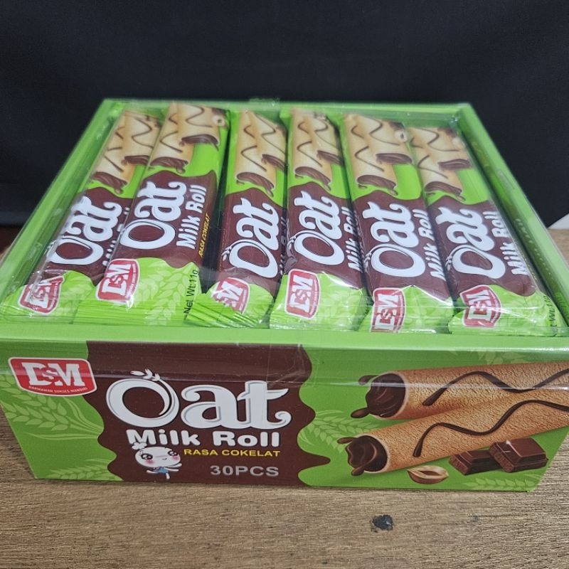 

Oat Milk Roll Rasa Coklat Wafer Oat Rasa Coklat