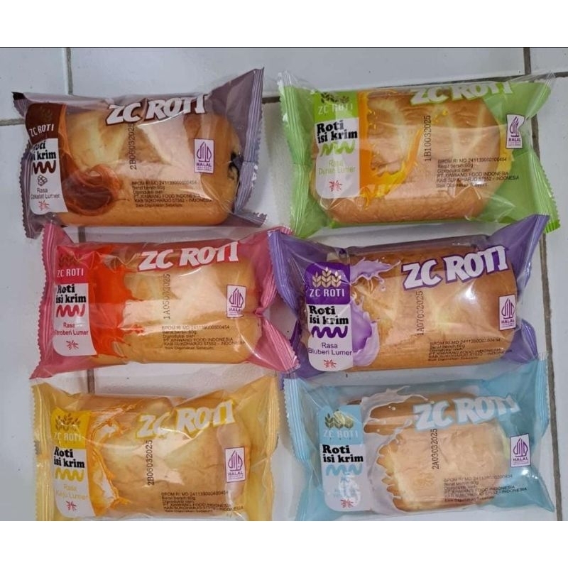 

ZC roti krim lumer 60gram aneka rasa