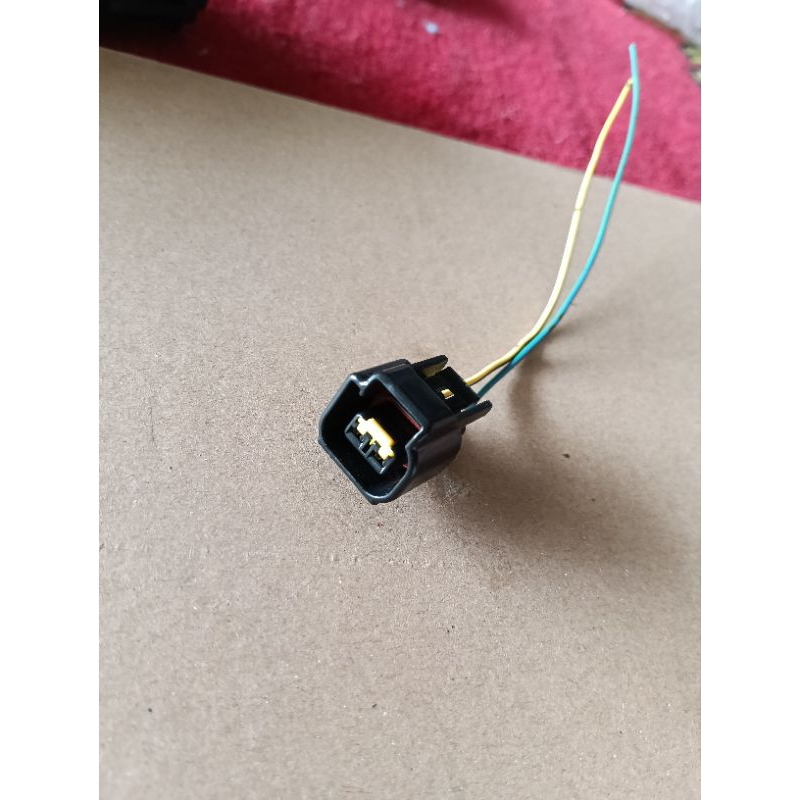 soket socket konektor coil pick up pulser koil pengapian pin 2 kabel original Kawasaki fi ninja KLX 