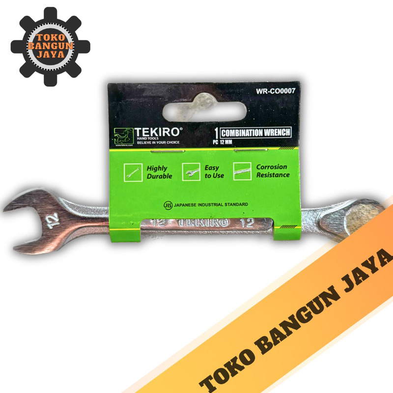 TEKIRO KUNCI PAS KOMBINASI 12MM KUNCI RING PAS / TEKIRO COMBINATION WRENCH 12MM
