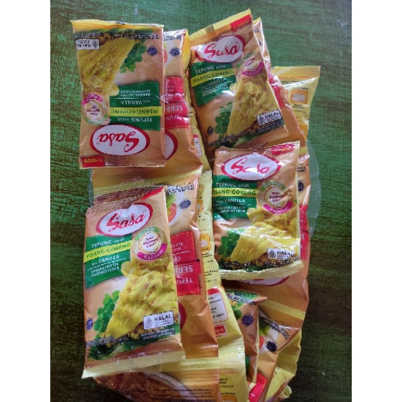 

TEPUNG SASA SERBAGUNA BONUS TEPUNG PISANG DAN PIRING CANTIK