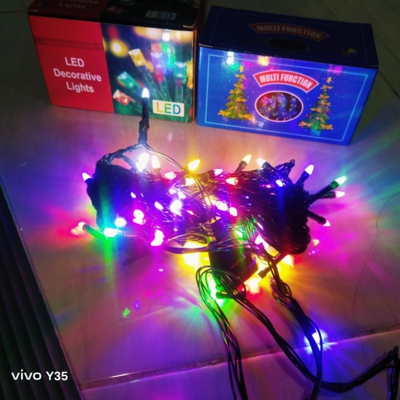 lampu LED lampu natal kedap kedip panjang10 mtr