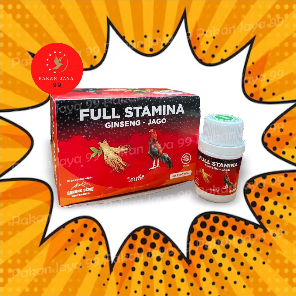 READY FULL STAMINA GINGSENG JAGO 1 BOTOL 150 BUTIR DAN PANDAWA XTRA 175 BUTIR JAMU VITAMIN DOPING AY