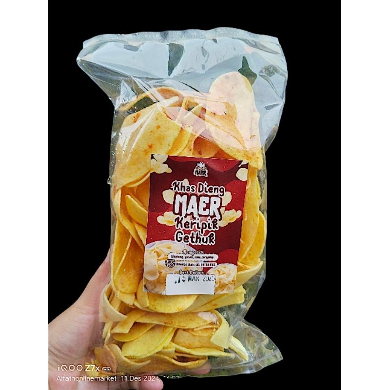 

Keripik Getuk Singkong Pedas Manis MAER 200 gram khas Dieng - Snack Camilan Getuk Goreng Singkong Renyah Gurih Asin Getuk Magelang Cassava Chips