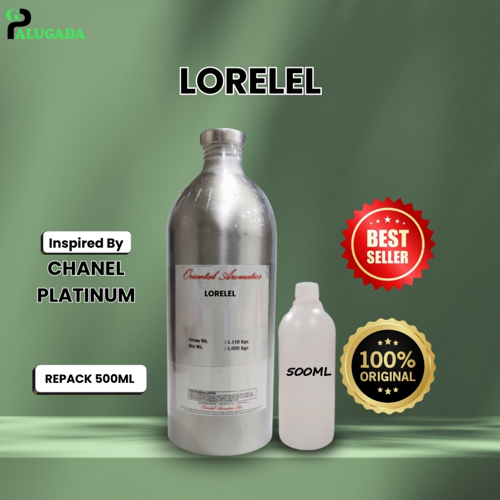 Bibit Parfum Murni LORELEL | CH4NEL PLATINUM | ORIENTAL 500ml REPACK