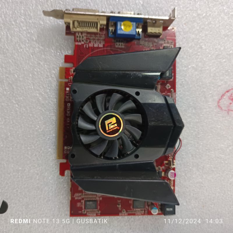 vga card pci express 1gb ddr3 128bit ATI HD 6570 5570 bekas murah original