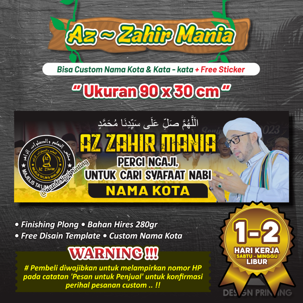 Az ~ Zahir Mania // Banner Az zahir mania // mafia sholawat // Syekhermania // Sabilu Taubah
