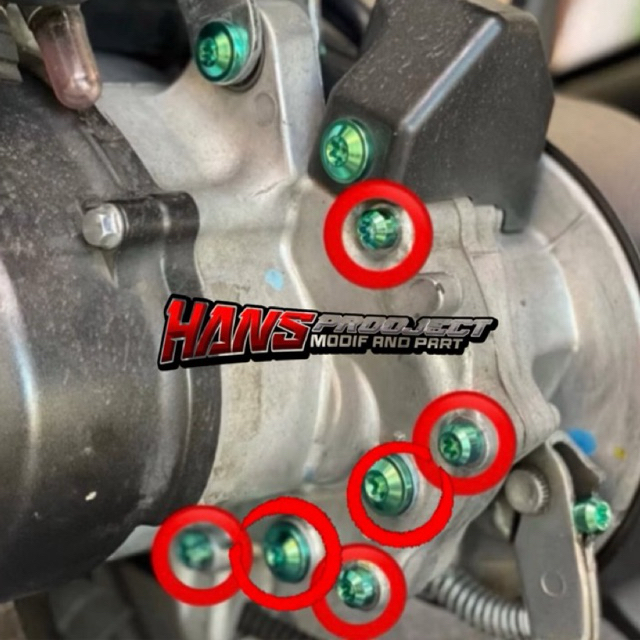 Baut Titanium Gardan BEAT DELUXE/GENIO/SCOOPY NEW