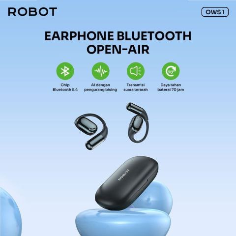HEADSET BLUETOOTH ROBOT OWS 1 | HEADSET BLUETOOTH | SUPERBASS | TERLARIS
